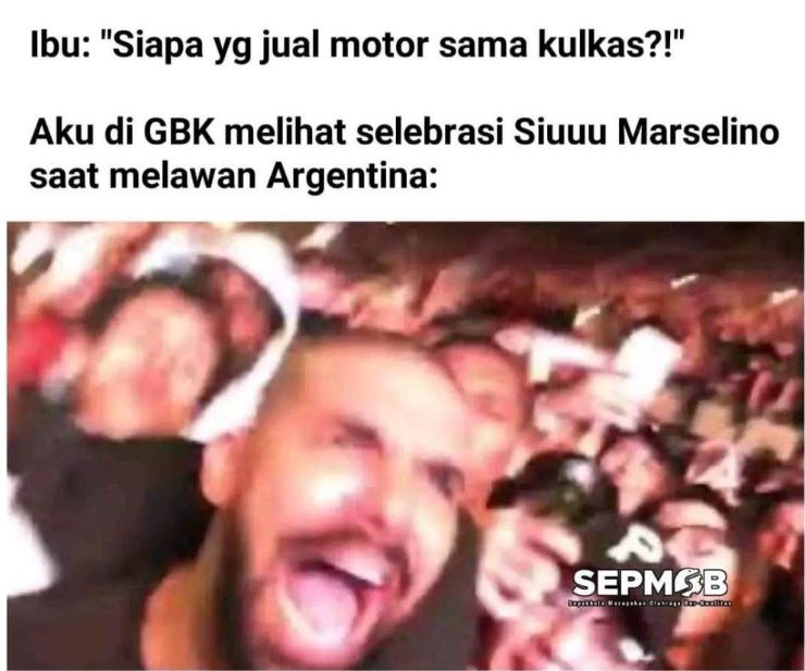 Potret kocak Indonesia vs Argentina Berbagai sumber