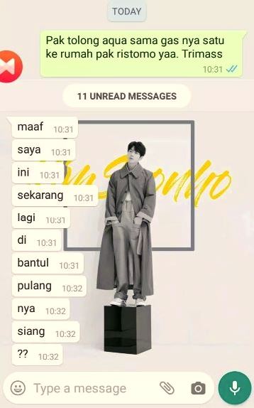 Chat lucu pesan air galon Berbagai sumber Chat lucu pesan air galon Berbagai sumber