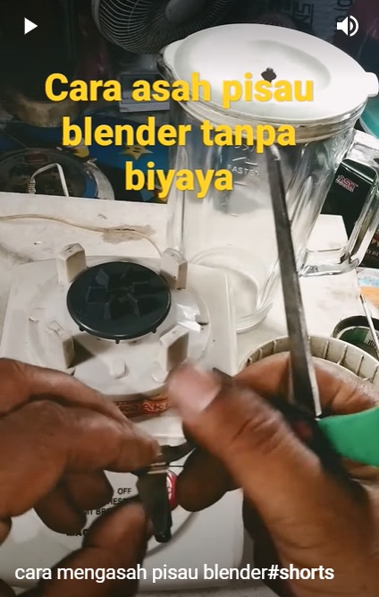 Tanpa cangkang telur atau garam, begini cara mengasah pisau blender pakai 1 alat sederhana