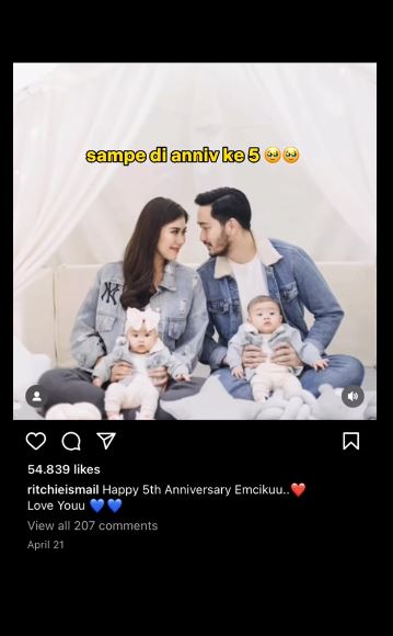 keromantisan jeje ucapkan anniversary © TikTok