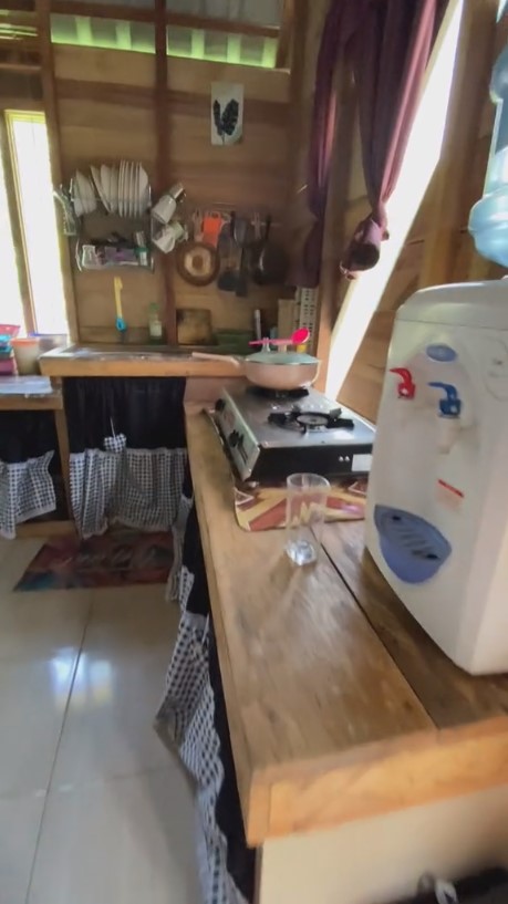 rumah kayu tengah hutan estetik © TikTok/@tinyhouseindonesia