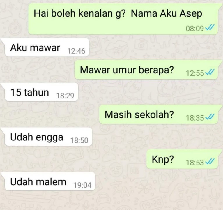Chat kenalan bikin malu Berbagai sumber Chat kenalan bikin malu Berbagai sumber
