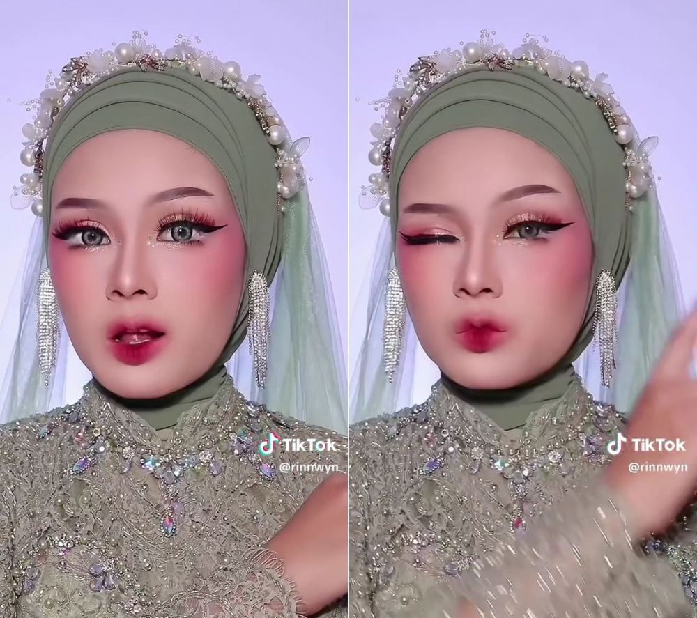 makeup pengantin modern © TikTok