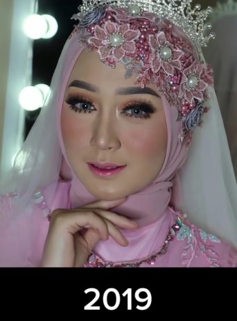 makeup MUA dari tahun ke tahun © TikTok