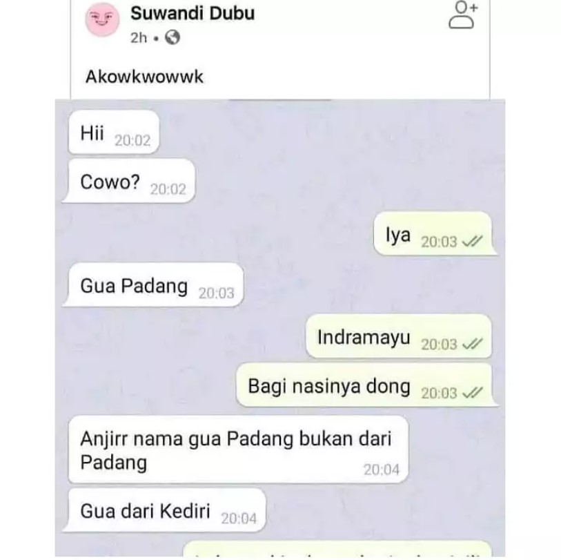 11 Chat salah jawab Berbagai sumber