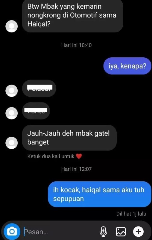 11 Chat salah jawab Berbagai sumber