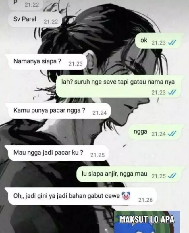 Chat pdkt ending menjebak Berbagai sumber