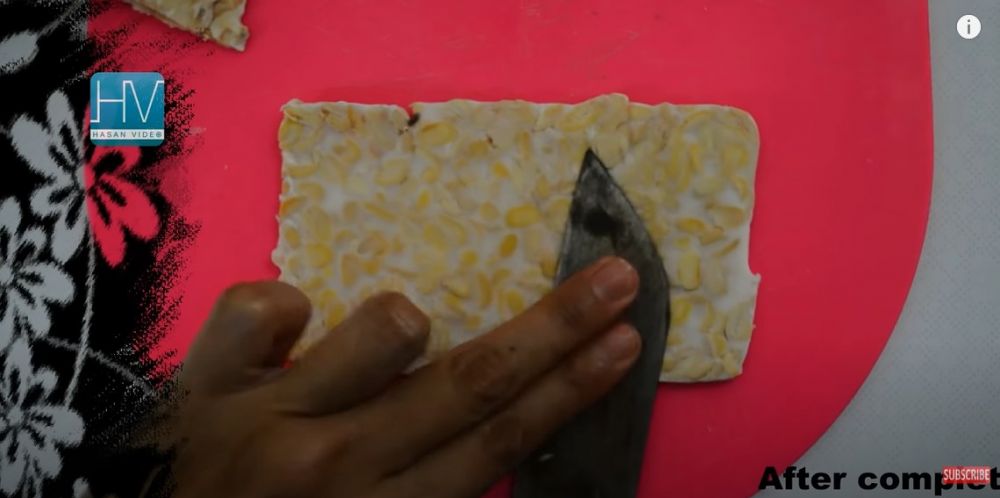 Trik menyambung tempe yang patah karena irisannya terlalu tipis, praktis dan antigagal