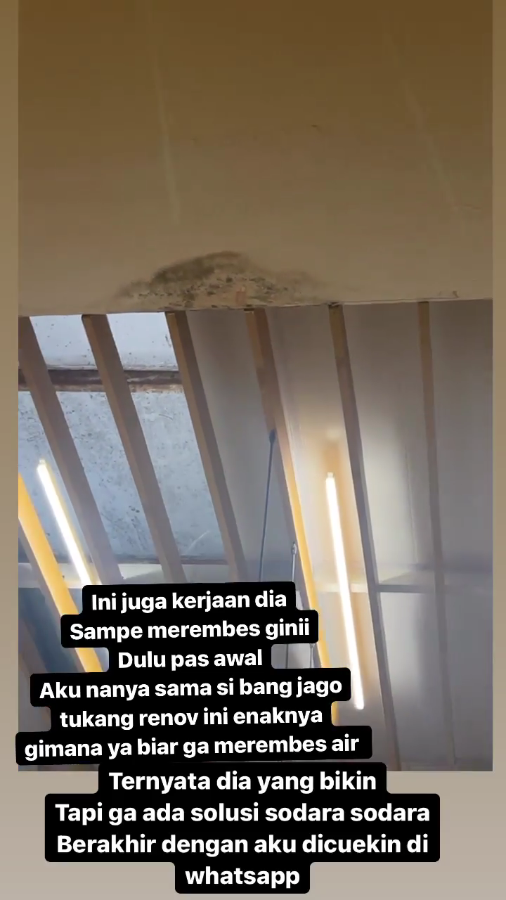 renovasi gagal habis 200 juta © Instagram