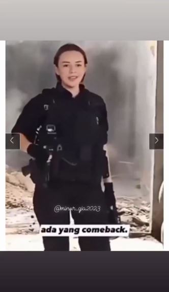 potret amanda jadi tentara di sinetron © instagram