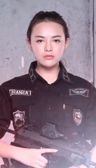 potret amanda jadi tentara di sinetron © instagram