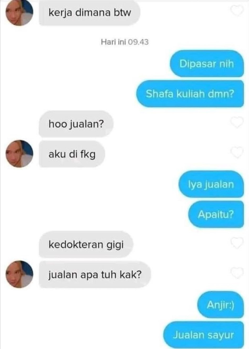Chat orang ditolak PDKT Berbagai sumber