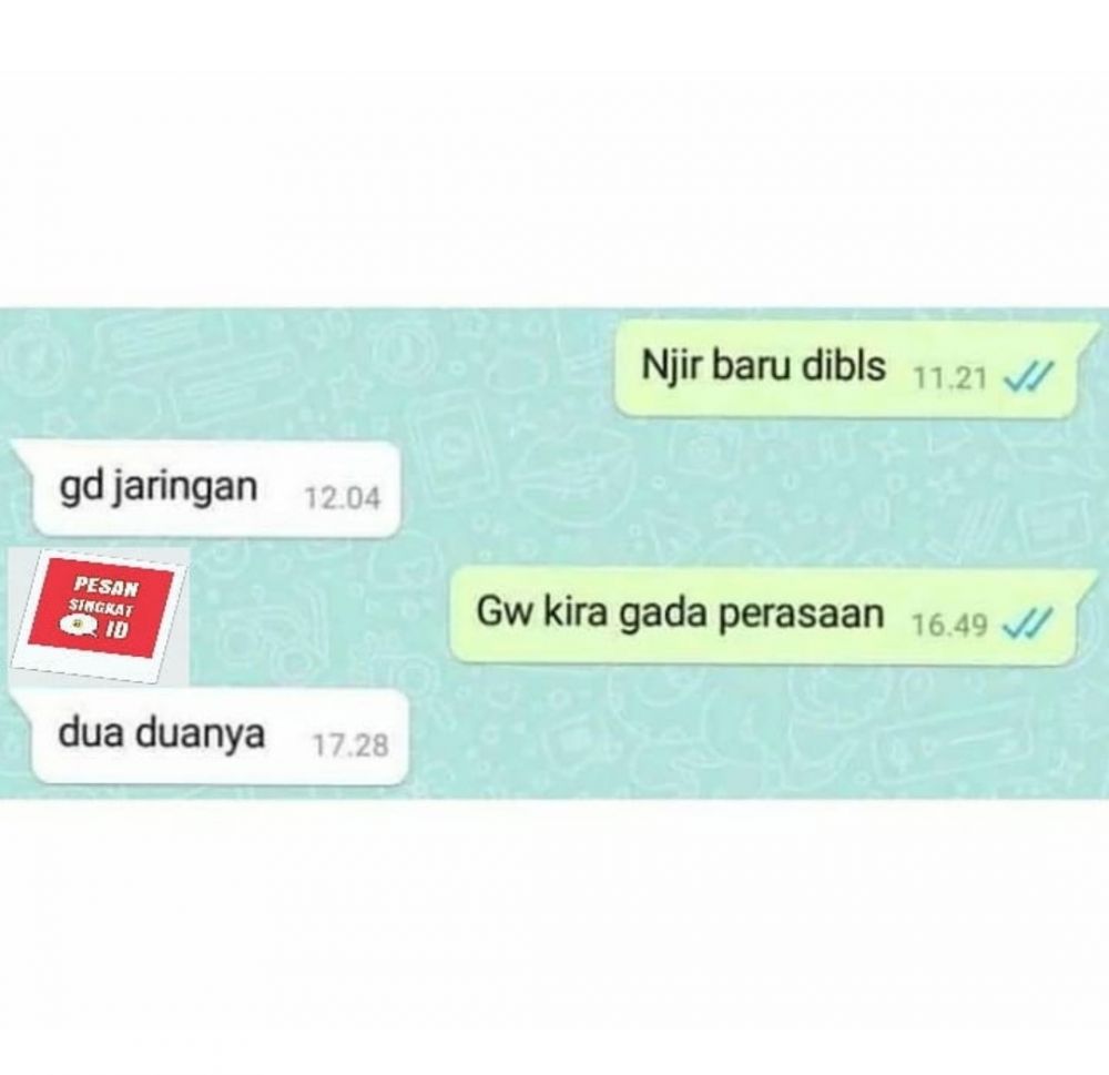 Chat orang ditolak PDKT Berbagai sumber