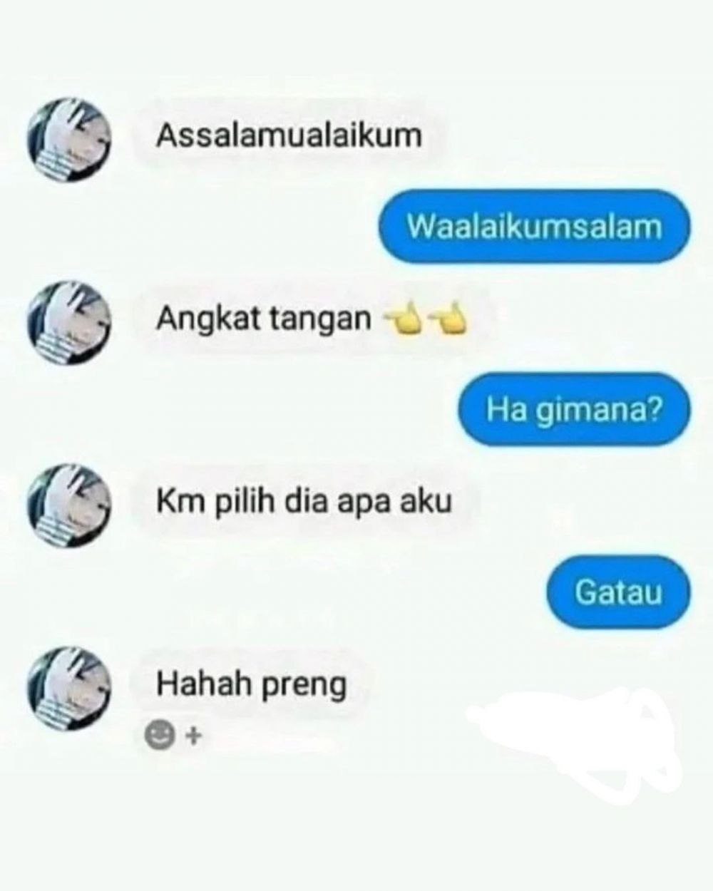 Chat absurd orang minta sesuatu. Berbagai sumber Chat absurd orang minta sesuatu. Berbagai sumber