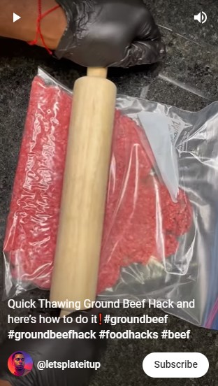 Tanpa ditunggu atau direndam air, begini trik mencairkan daging cincang yang beku
