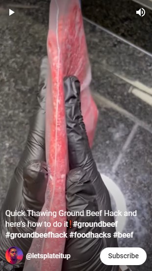 Tanpa ditunggu atau direndam air, begini trik mencairkan daging cincang yang beku