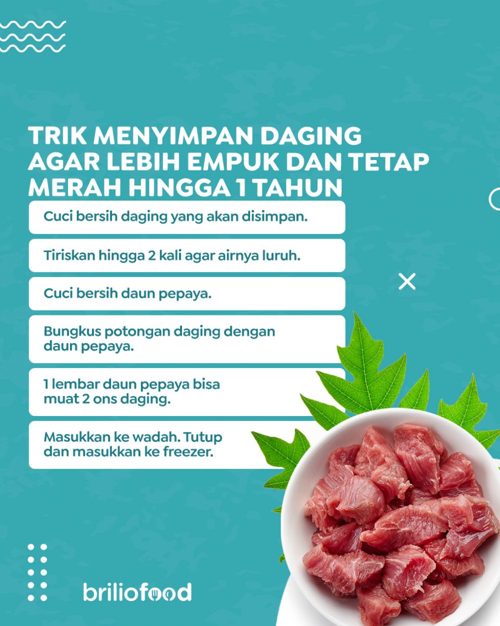 Trik menyimpan daging ini bikin teksturnya makin empuk dan warnanya tetap merah hingga 1 tahun