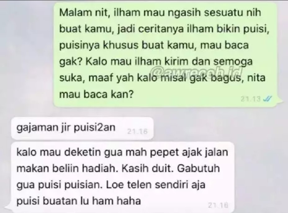 Gombalan lucu bisa bikin putus Berbagai sumber Gombalan lucu bisa bikin putus Berbagai sumber