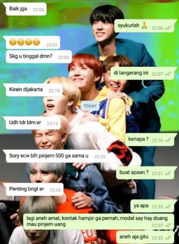 Chat ngutang bikin sebel Berbagai sumber