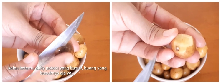Pakai 1 bahan, ini cara cepat bersihkan kentang dalam jumlah banyak tanpa perlu dikupas kulitnya