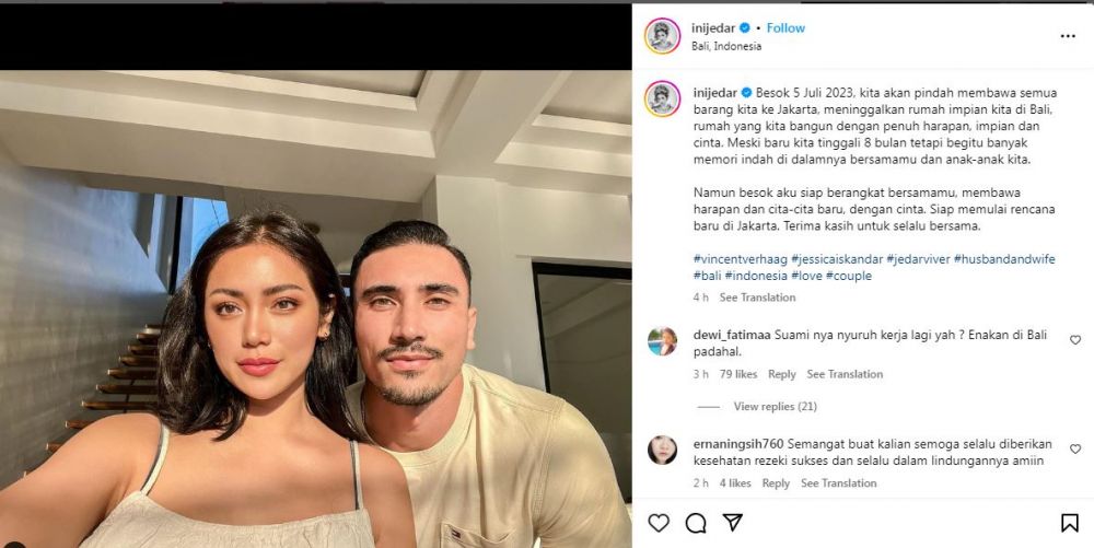 Jessica Iskandar pindah rumah © 2023 brilio.net