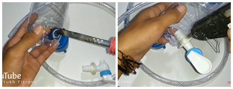 Bermodal botol bekas, begini cara kreatif membuat pompa air galon pakai 3 bahan sederhana