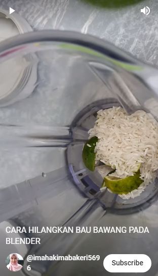 Bukan cuka atau kopi, ini cara mudah menghilangkan bau bawang di blender pakai 2 bahan dapur