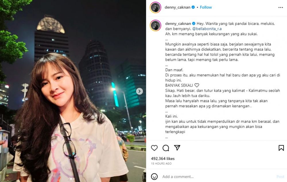 Denny Caknan tulis surat terbuka © Instagram Denny Caknan tulis surat terbuka © Instagram