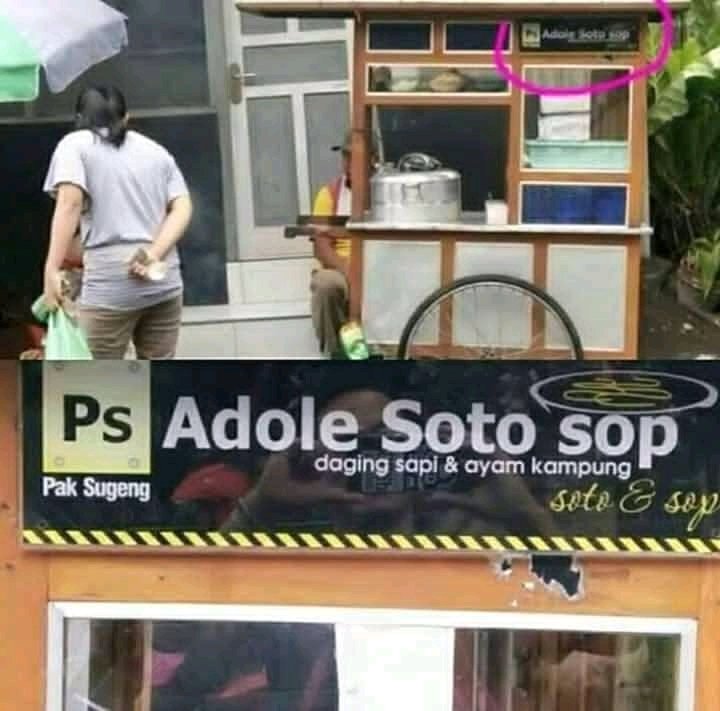 Singkatan mindblowing di spanduk Berbagai sumber