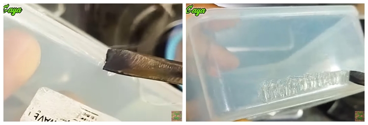 Bukan pakai lem, begini cara menambal kotak makan plastik yang retak pakai 1 alat sederhana