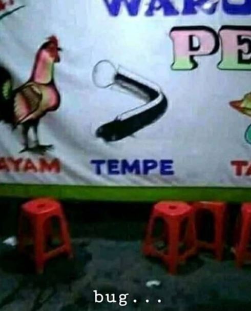 Potret kocak spanduk pedagang salah tulis Berbagai sumber