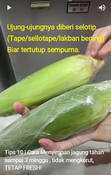Tanpa dimasukkan freezer, ini cara menyimpan jagung agar tetap manis dan tak mengerut hingga 3 minggu