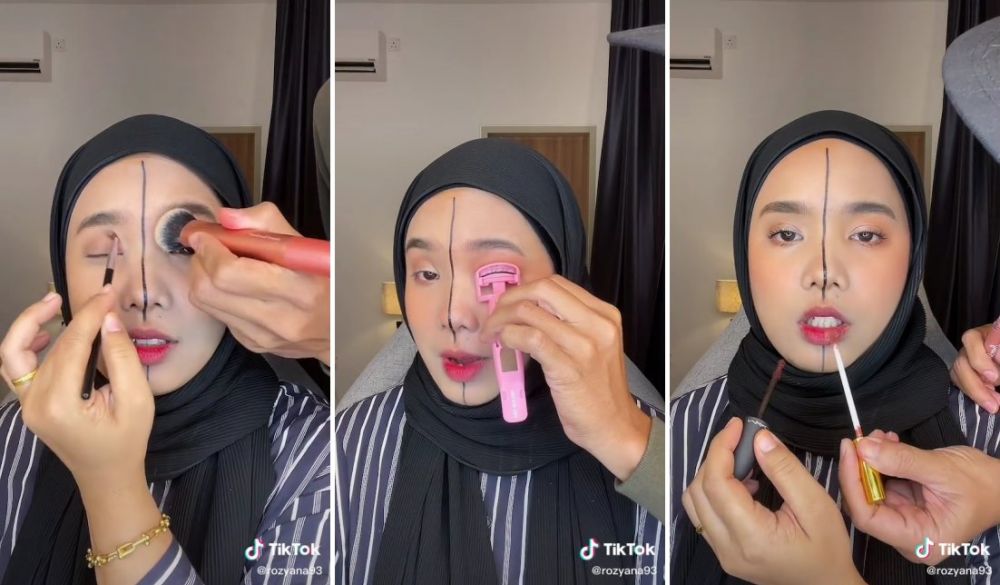 makeup suami versus istri © TikTok