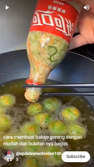 Bukan pakai sendok, aksi kreatif warganet mencetak bakso ini lebih cepat dan tak bikin tangan kotor
