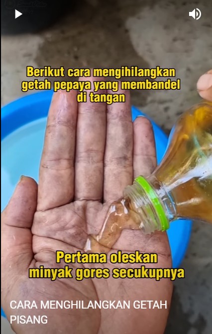 Cara mudah menghilangkan getah pisang di tangan, ampuh cuma pakai 2 bahan dapur