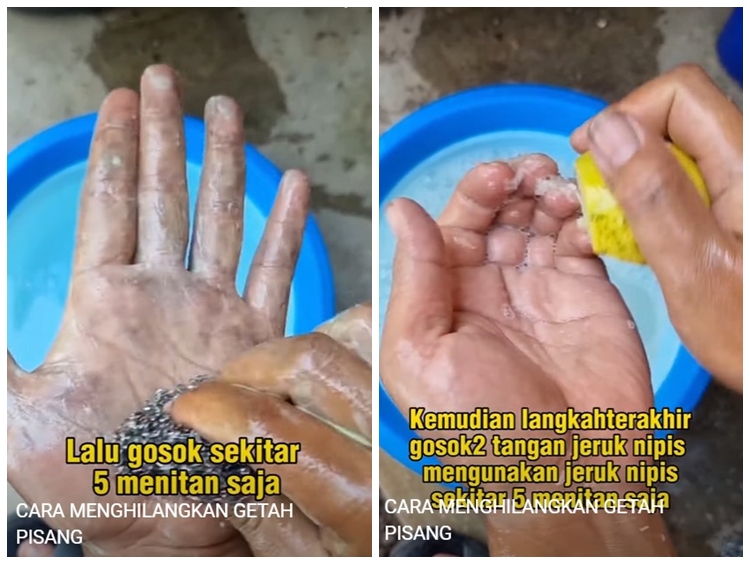 Cara mudah menghilangkan getah pisang di tangan, ampuh cuma pakai 2 bahan dapur