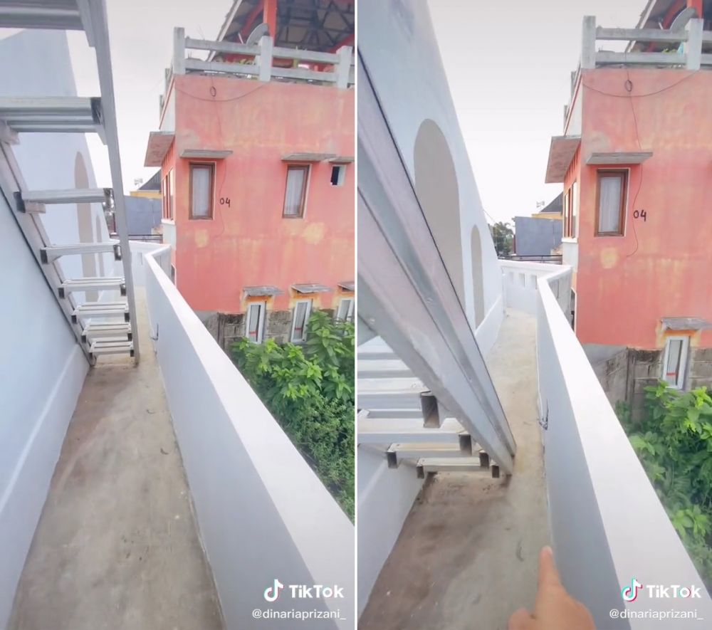 desain rooftop rumah © TikTok