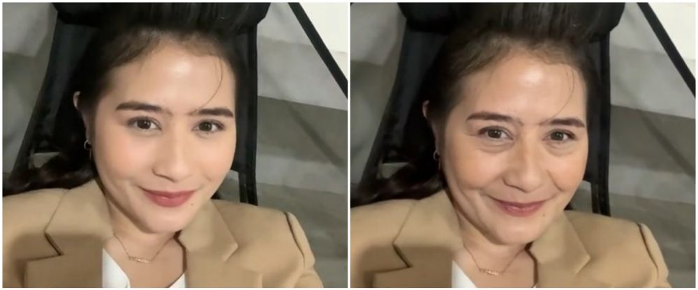 seleb ikuti tren filter Aged © TikTok