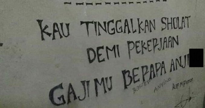 Potret kocak tulisan di tembok Berbagai sumber