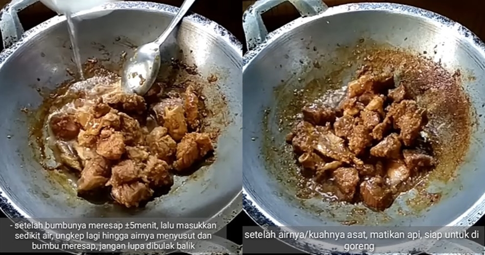 Tanpa dipresto, ini cara goreng daging kambing agar lebih empuk dan bumbu meresap sampai ke dalam