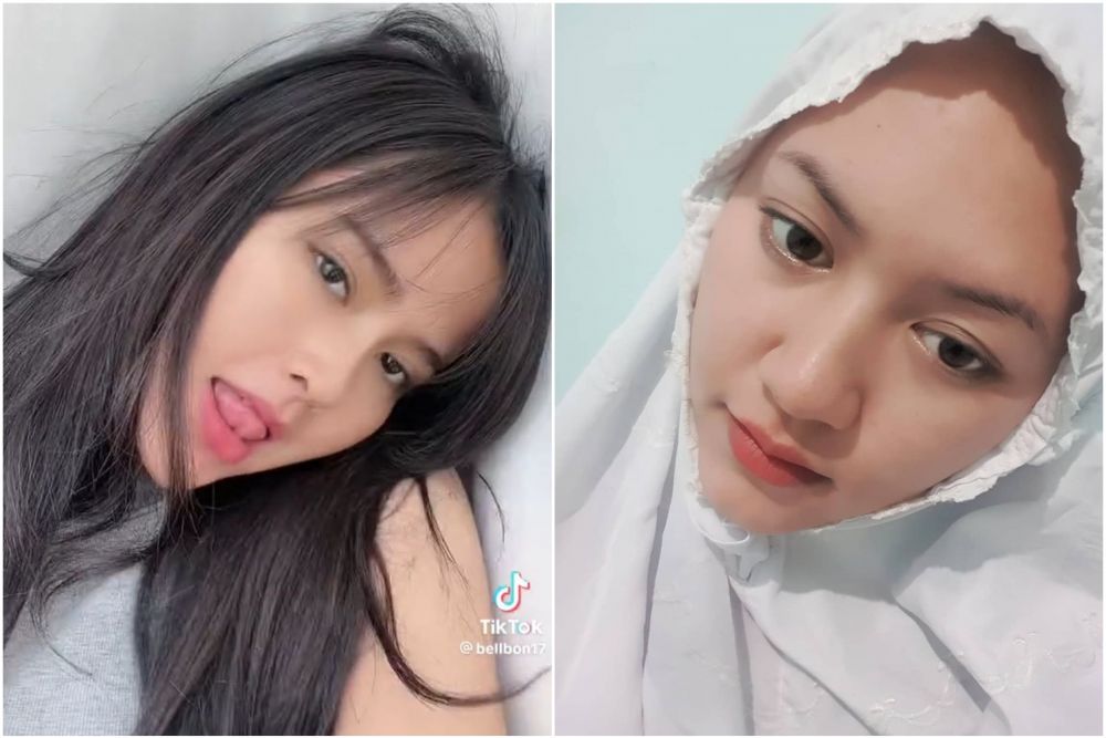 potret happy asmara dan bella bonita tanpa makeup © berbagai sumber