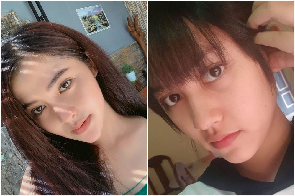 potret happy asmara dan bella bonita tanpa makeup © berbagai sumber