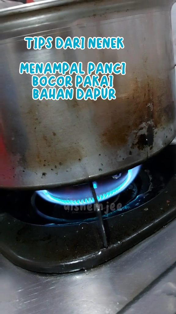 Modal Rp2.000, ini cara praktis menambal permukaan panci yang berlubang pakai 1 bahan dapur