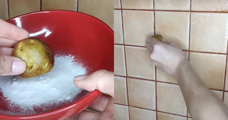 Cara melunturkan noda minyak membandel di dinding dapur, cuma pakai 2 bahan dapur