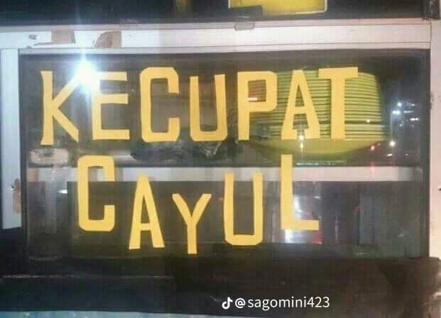 Tulisan di warung bikin belibet Berbagai sumber