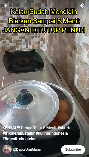 Cuma 5 menit, begini cara mudah merebus telur agar matang sempurna, hasilnya mulus, dan hemat gas