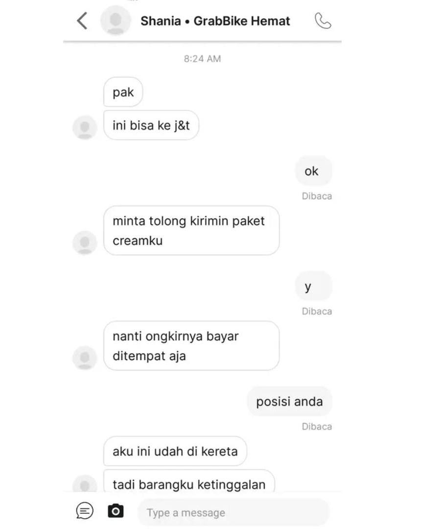 Chat lucu customer saat order ojek online Berbagai sumber