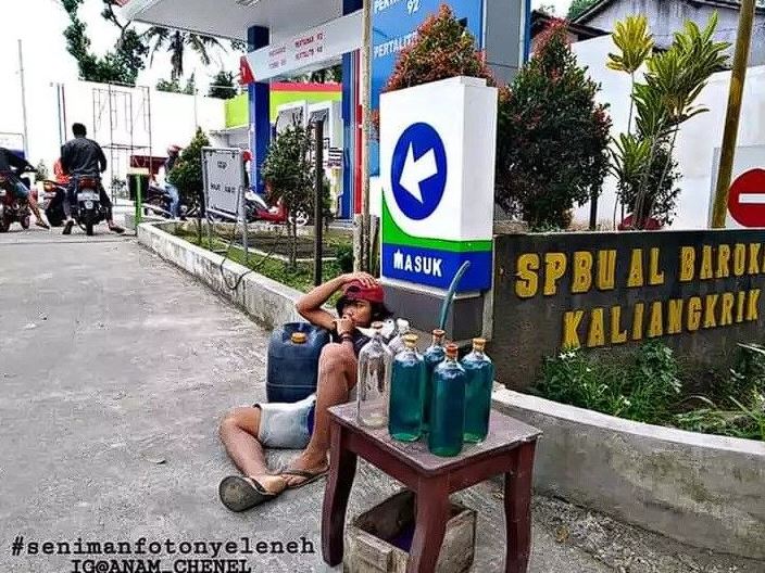 lapak pedagang ini ada di tempat tak terduga Berbagai sumber