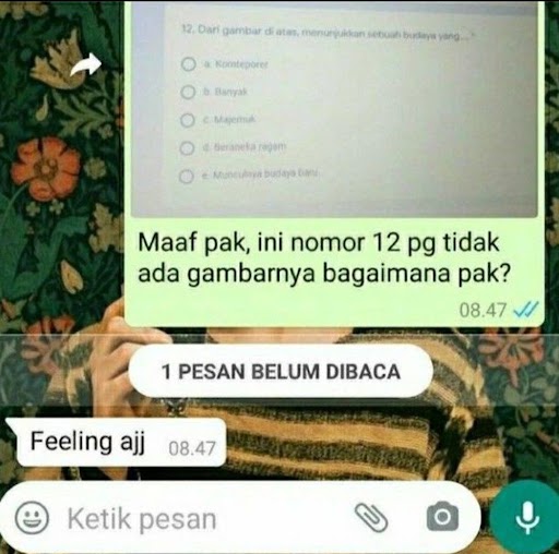 11 Chat lucu pelajar baru ini absurd abis © Twitter