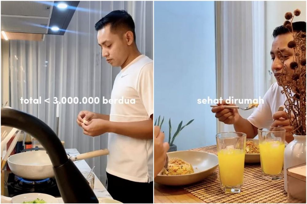 wanita keluarga bujet Rp 1 juta per bulan © TikTok wanita keluarga bujet Rp 1 juta per bulan © TikTok